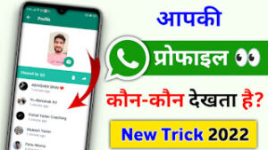 how to check whatsapp profile visitors?